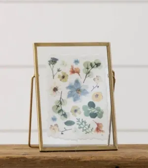 Gold Framed Pressed Flower Print