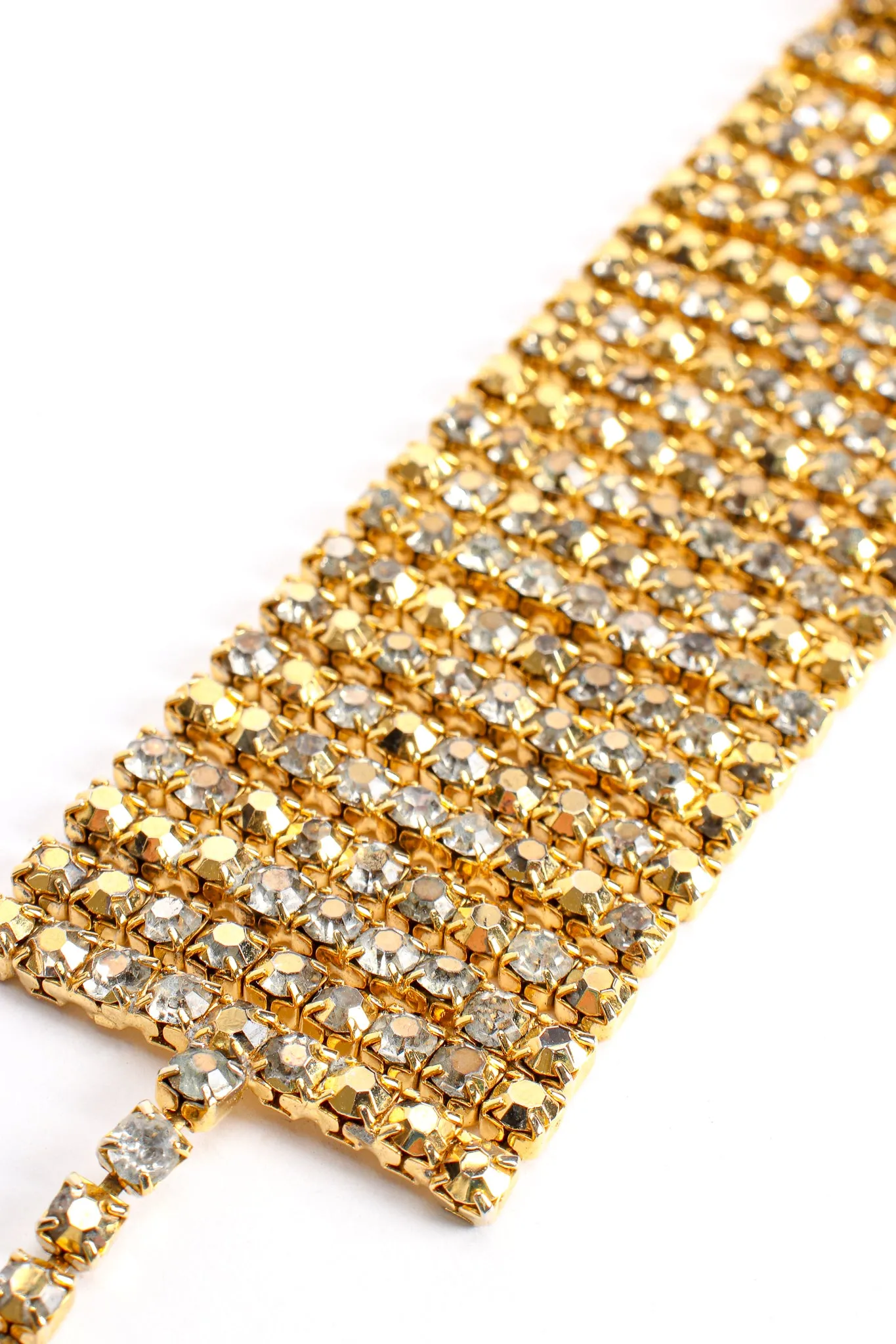 Gold Rhinestone Buckle Choker