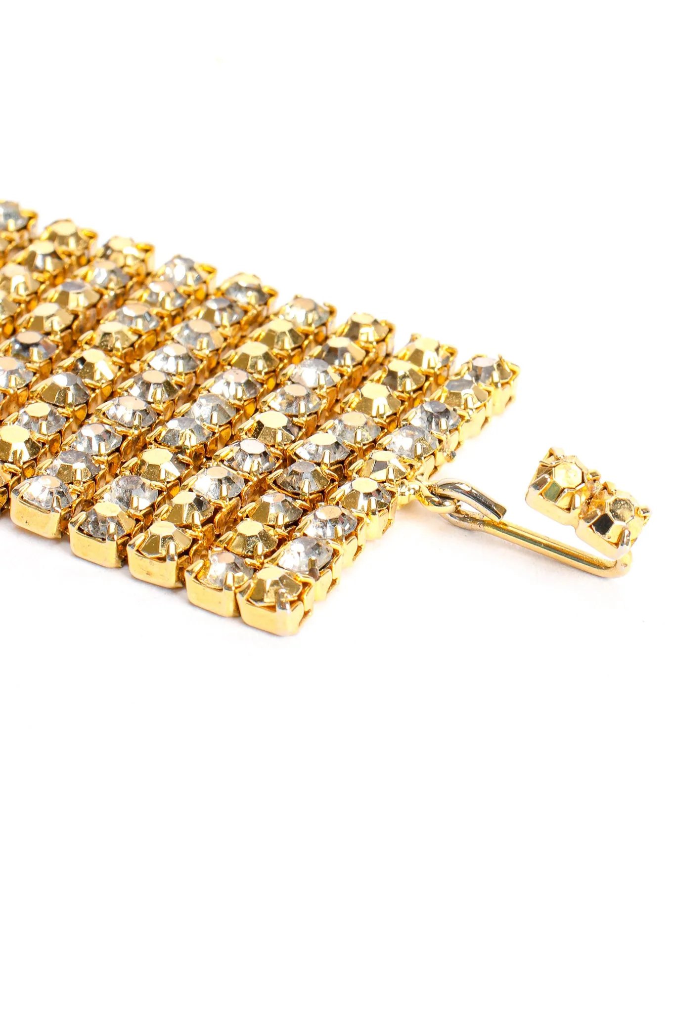 Gold Rhinestone Buckle Choker