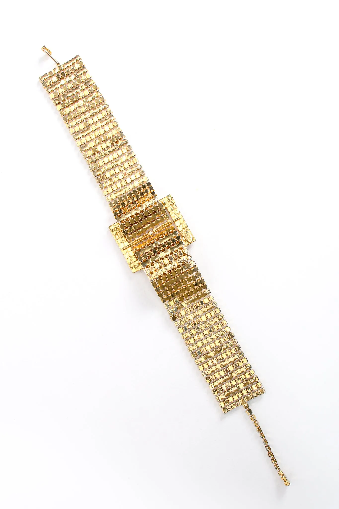 Gold Rhinestone Buckle Choker