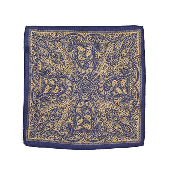 Golden Aria Pocket Square