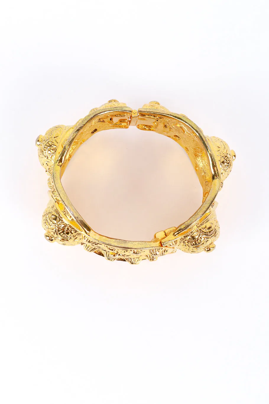 Golden Dome Buckle Bangle