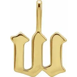 Gothic Letter Charm
