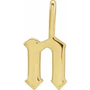 Gothic Letter Charm