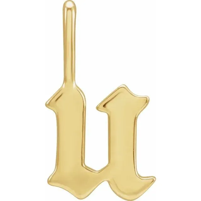 Gothic Letter Charm