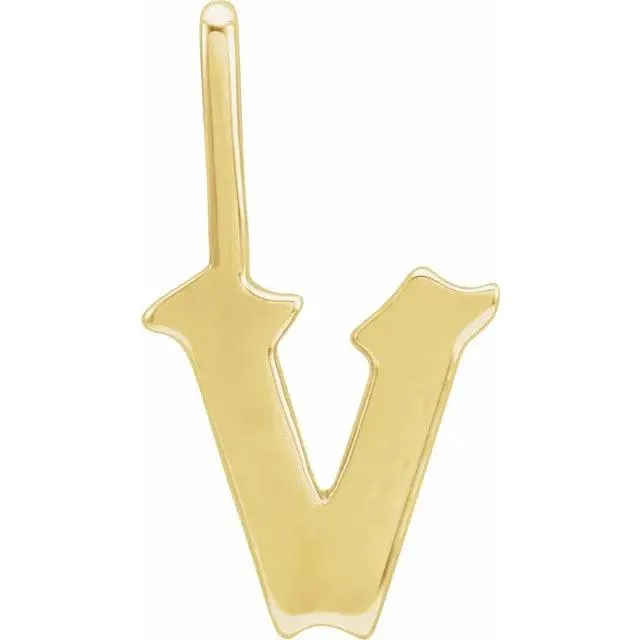 Gothic Letter Charm