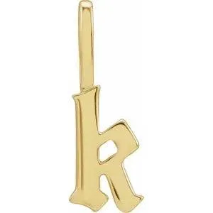 Gothic Letter Charm