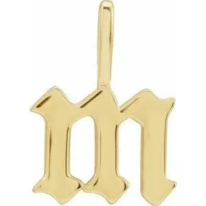 Gothic Letter Charm