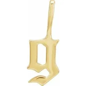 Gothic Letter Charm