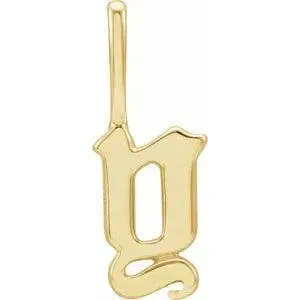Gothic Letter Charm