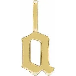 Gothic Letter Charm