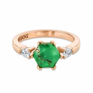 Green Carico Hex Ring
