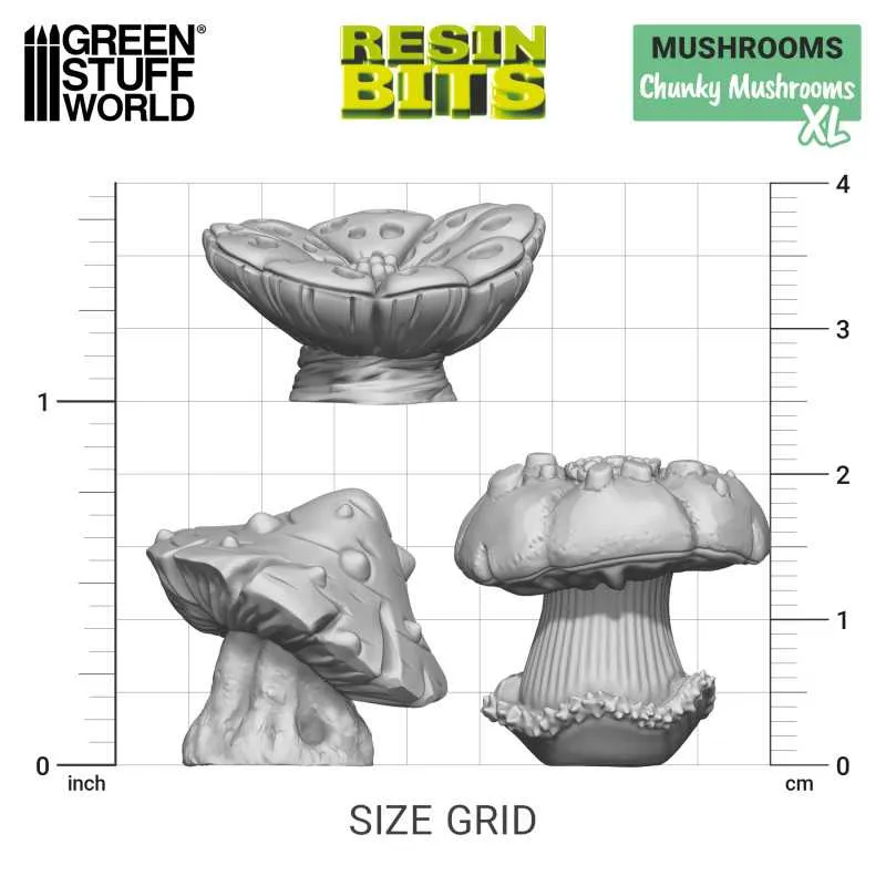 GSW Resin Basing Set - Chunky Mushrooms XL