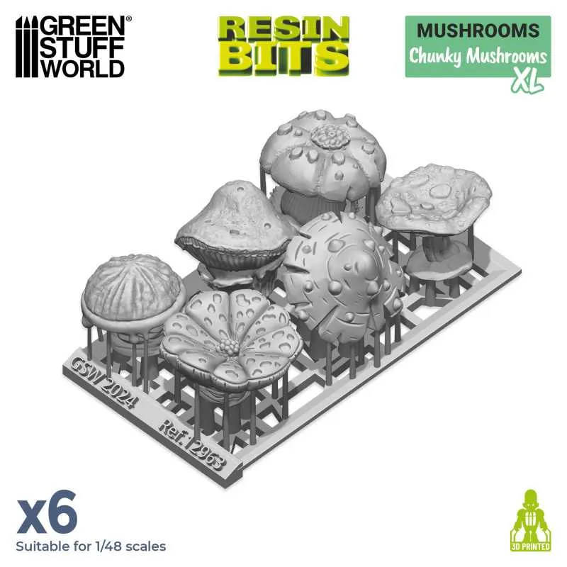 GSW Resin Basing Set - Chunky Mushrooms XL