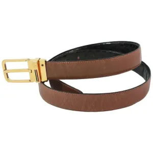 GUCCI Vintage Black & Brown Reversible Alligator Belt | Size 38