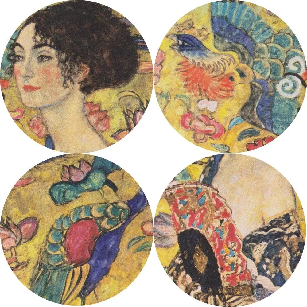 Gustav Klimt 'Lady with a Fan' Wall Art
