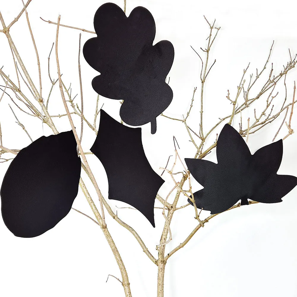 Handheld Chalkboards - Leaves Set of 4 (Birch, Sycamore, Oak, Holly)