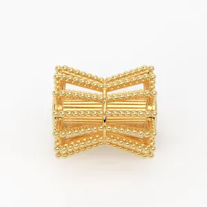Handmade 14k 18k Solid Yellow Gold Fancy Bead Beautiful 6.50mm Cone Beads In Solid Gold In Glossy Finish 1pc