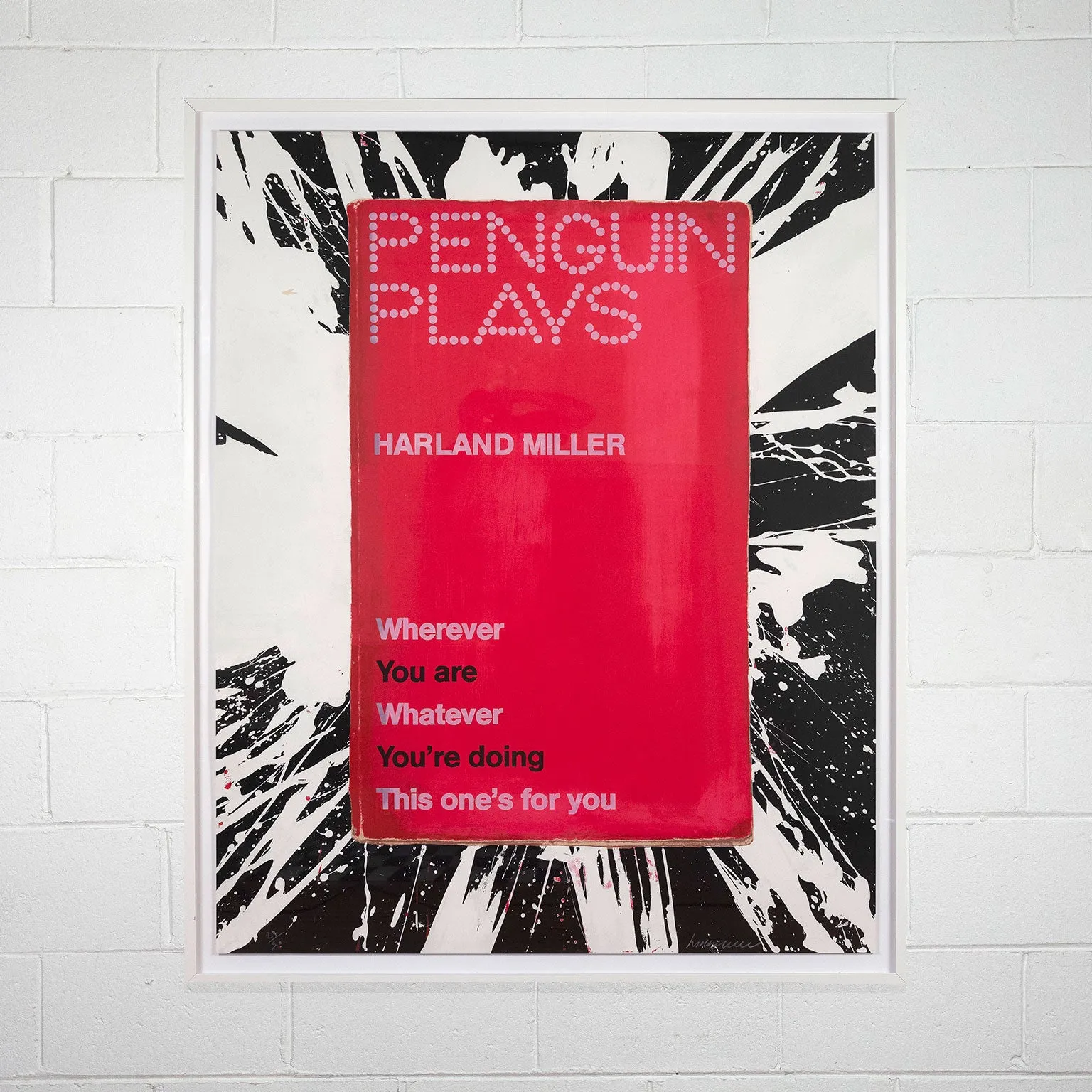HARLAND MILLER "WHATEVER YOU'RE DOING" SILKSCREEN, 2014