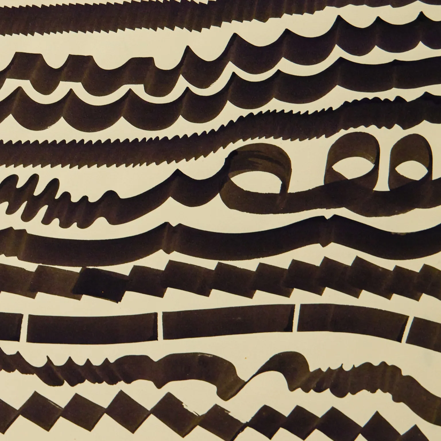 HAROLD TOWN "OCEAN #3" DRAWING, 1979