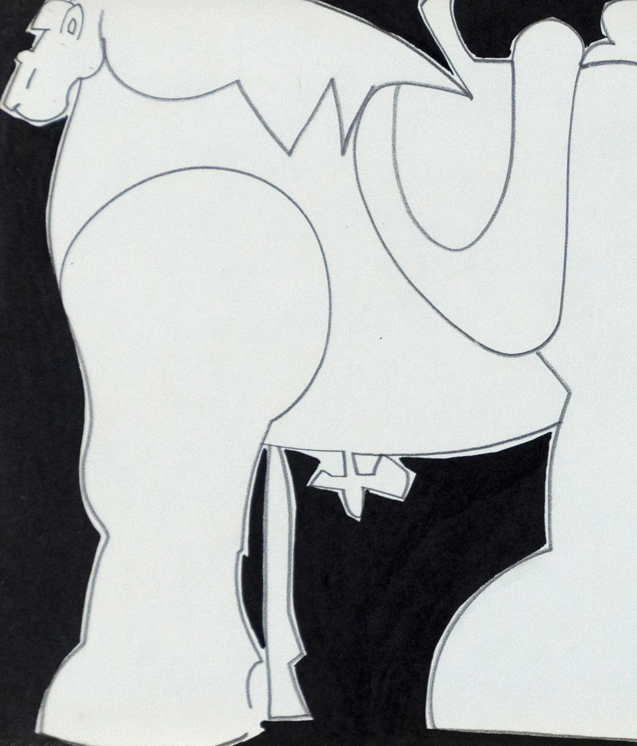 HAROLD TOWN "TOY HORSE ARABIAN BROTHERS" 1977