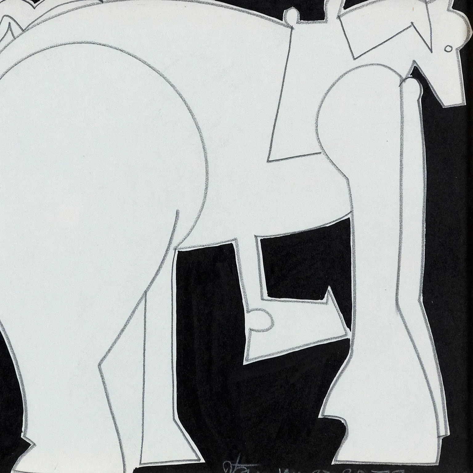 HAROLD TOWN "TOY HORSE ARABIAN BROTHERS" 1977