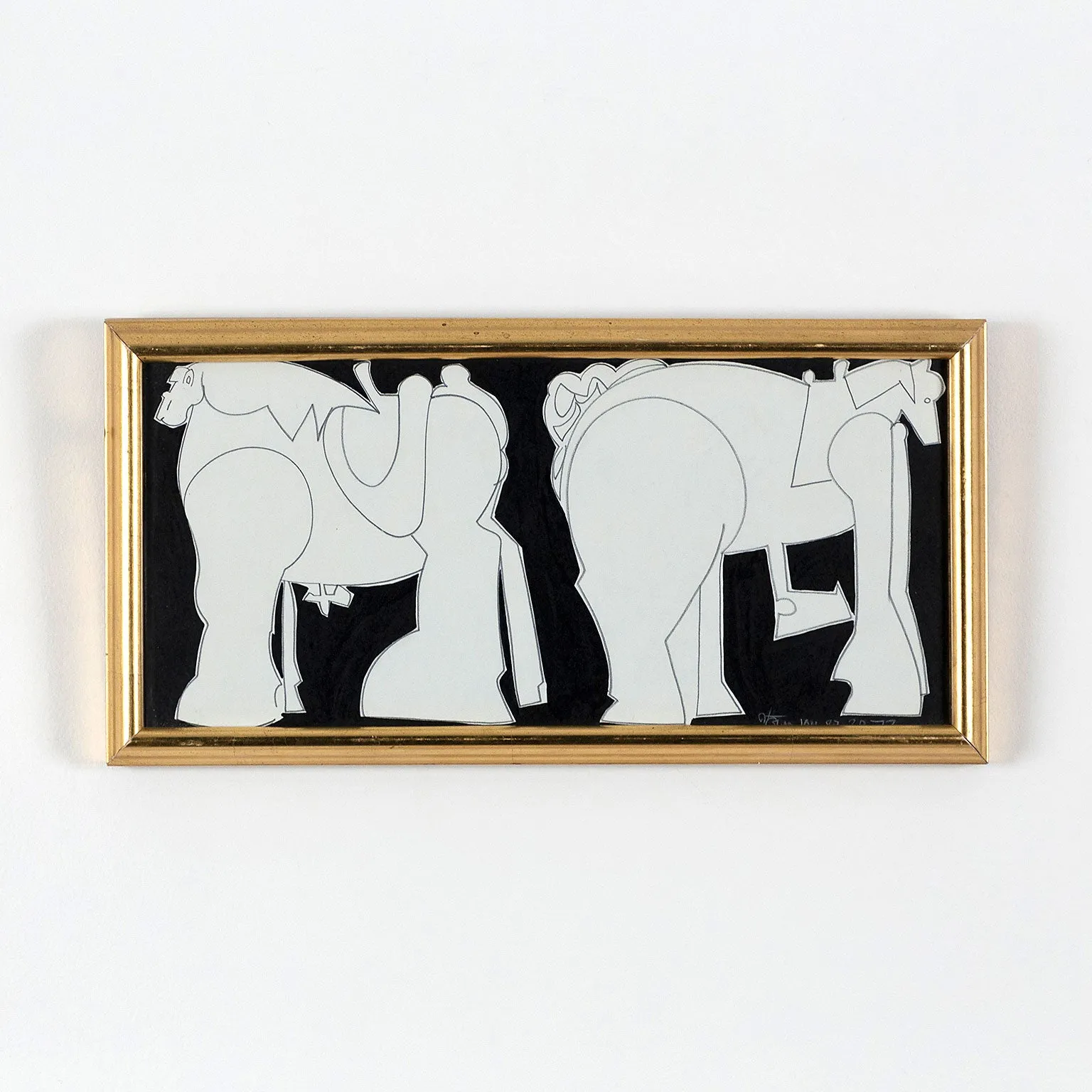 HAROLD TOWN "TOY HORSE ARABIAN BROTHERS" 1977