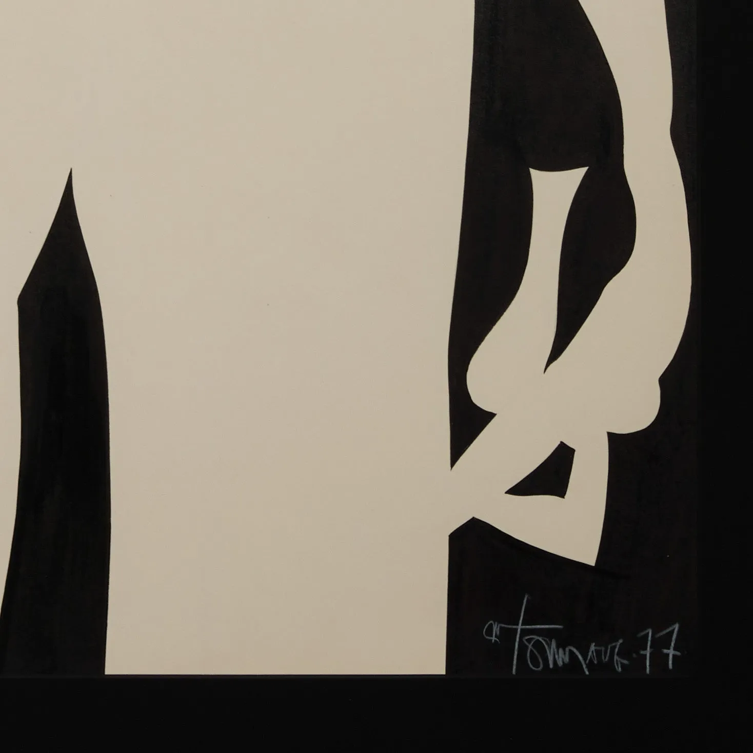 HAROLD TOWN "VALE VARIATIONS #193" INK DRAWING, 1977
