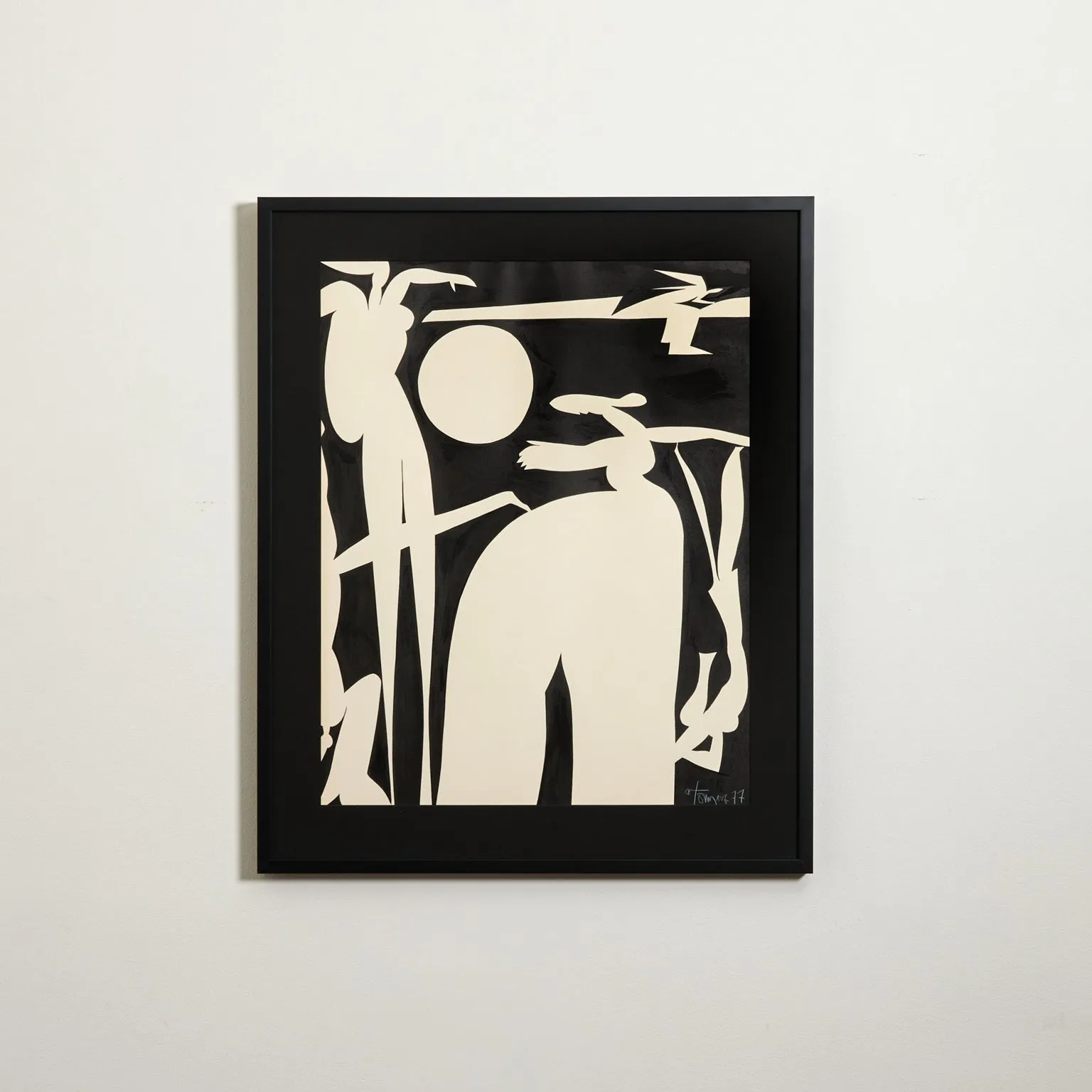 HAROLD TOWN "VALE VARIATIONS #193" INK DRAWING, 1977