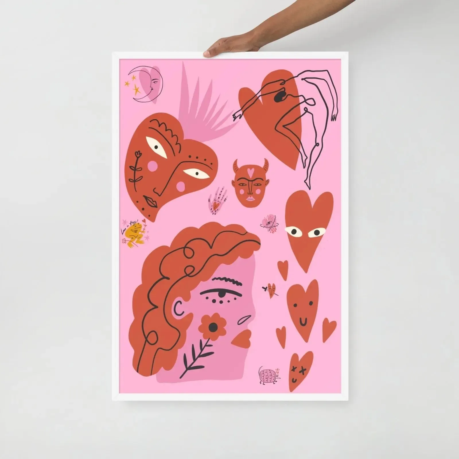 Heartstrings Unbound: Harsh Hearts Collection – Framed Poster No. 2