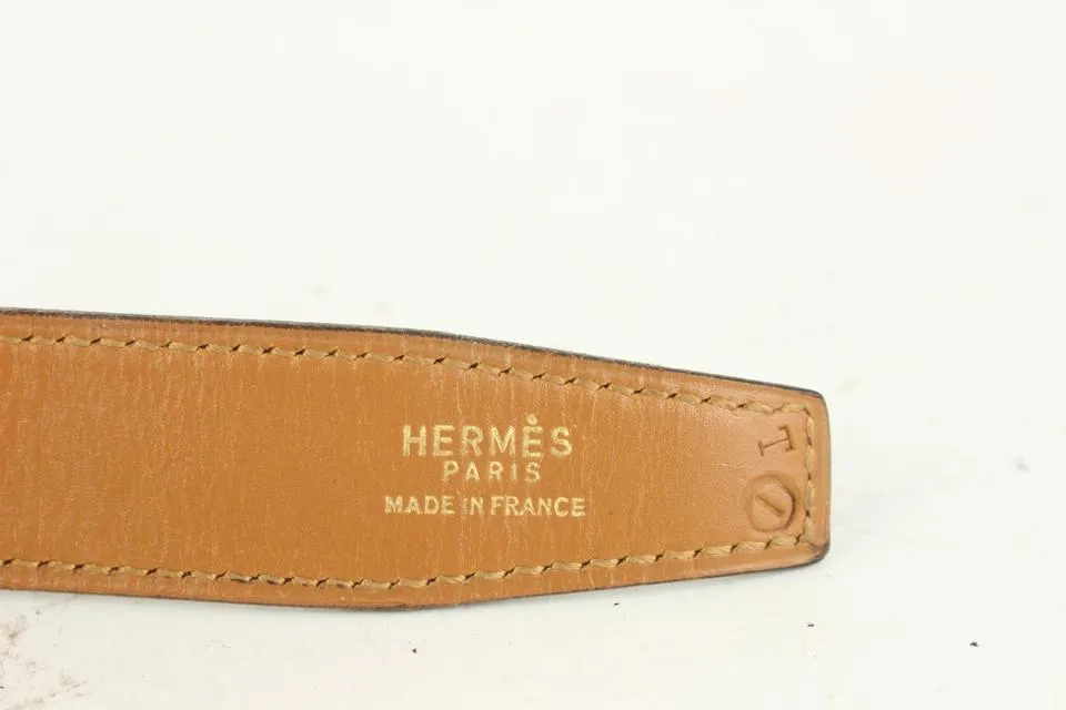 Hermès Burgundy x Gold Reversible 24mm Constance H Logo Belt Kit 1014h12