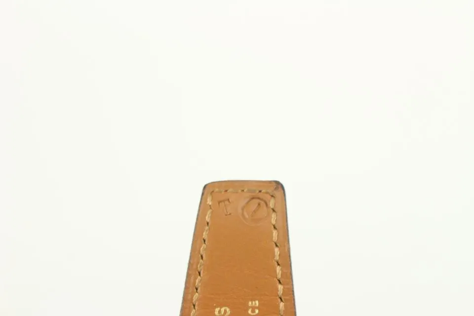 Hermès Burgundy x Gold Reversible 24mm Constance H Logo Belt Kit 1014h12