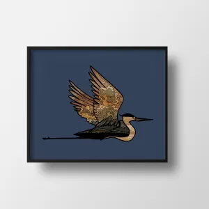 Heron Print