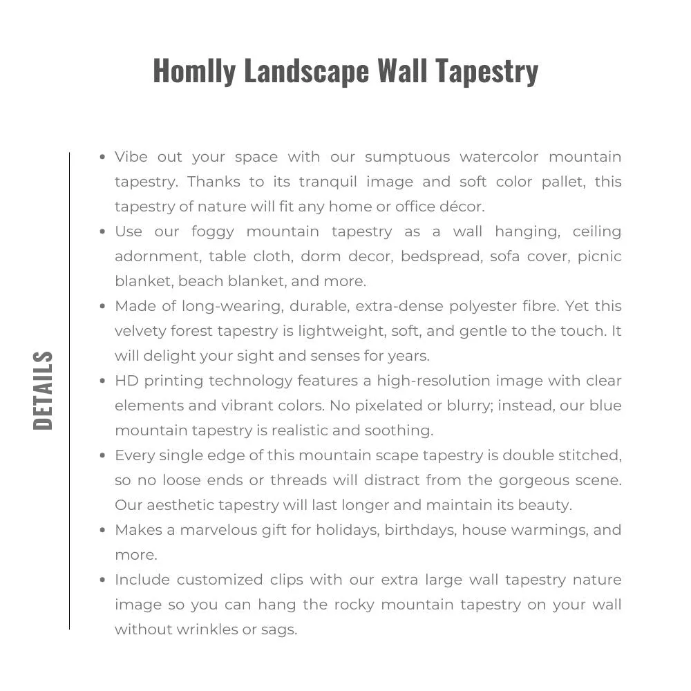 Homlly Landscape Wall Tapestry