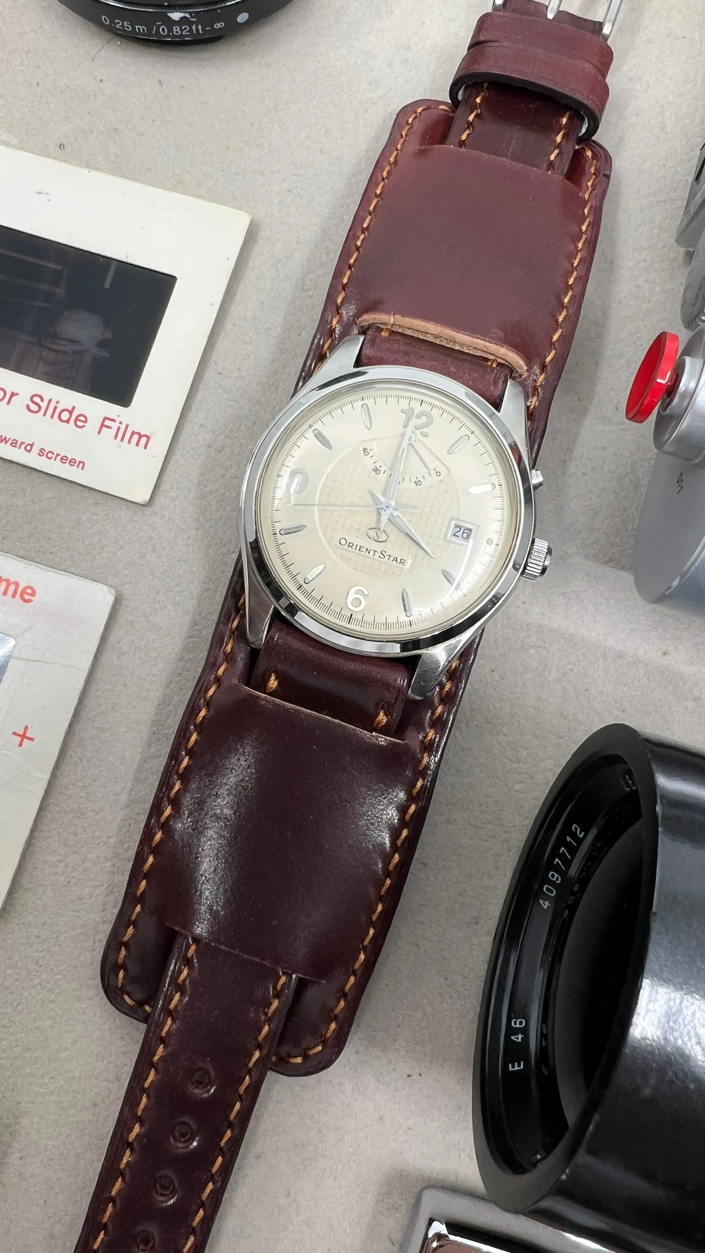 Horween Shell Cordovan Watch Straps 20mm, Bund Style Watchstrap, wristwatch band, Watch Bracelet Replacement, Watchband 22mm 21mm, Handmade Paul Newman Cuff Watch Strap