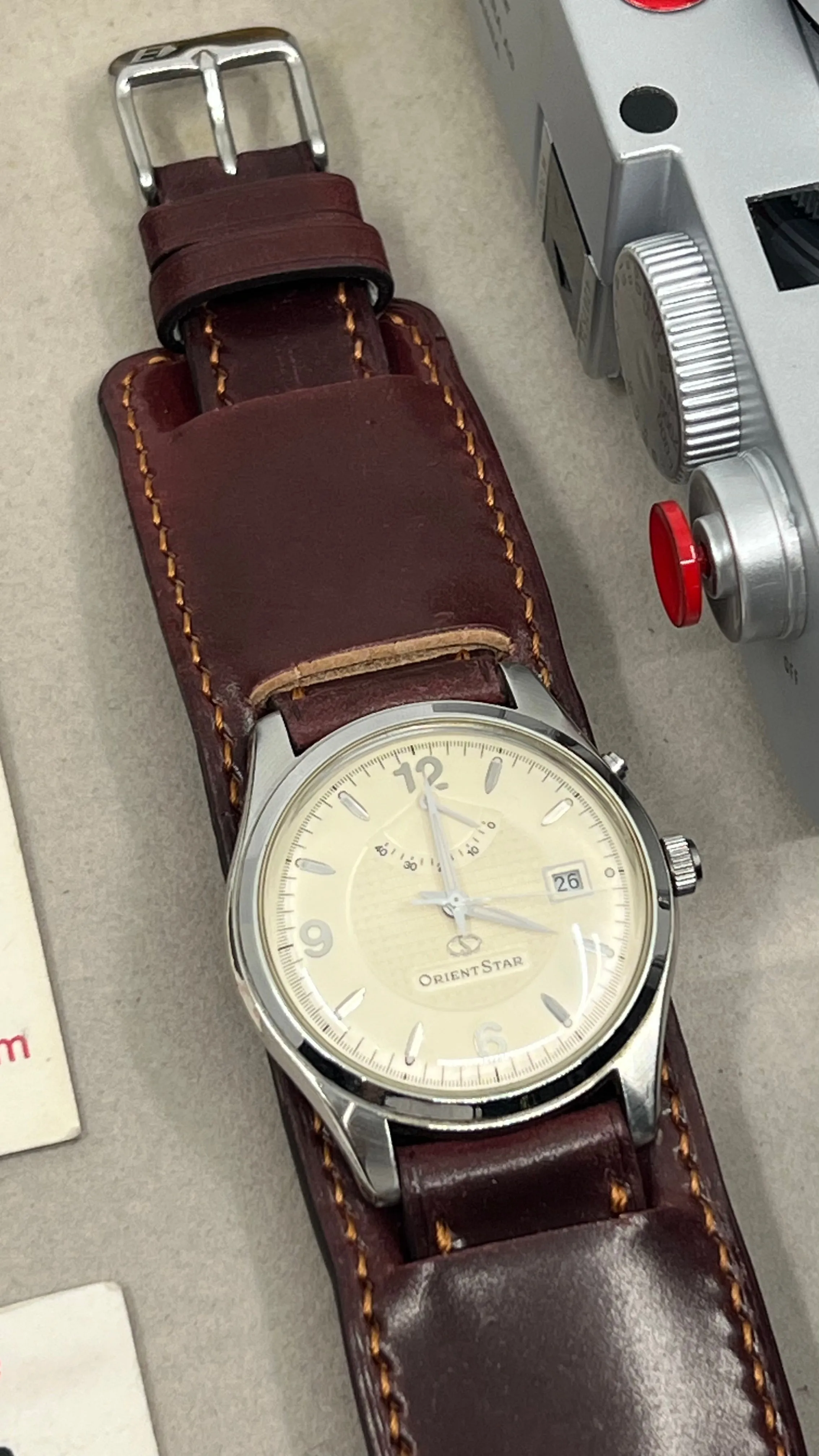 Horween Shell Cordovan Watch Straps 20mm, Bund Style Watchstrap, wristwatch band, Watch Bracelet Replacement, Watchband 22mm 21mm, Handmade Paul Newman Cuff Watch Strap