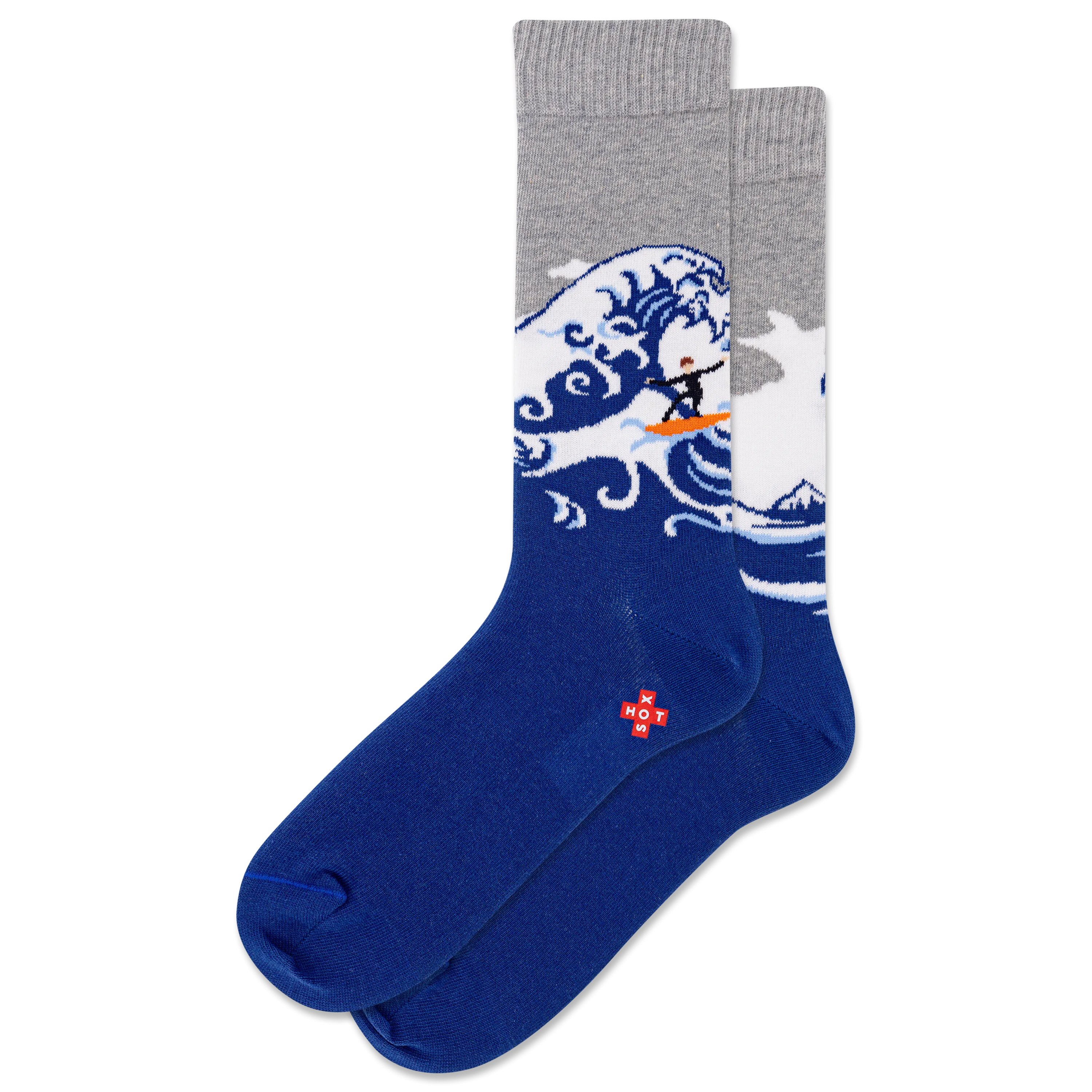 HOTSOX Men's Ride the Wave Crew Sock