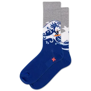 HOTSOX Men's Ride the Wave Crew Sock