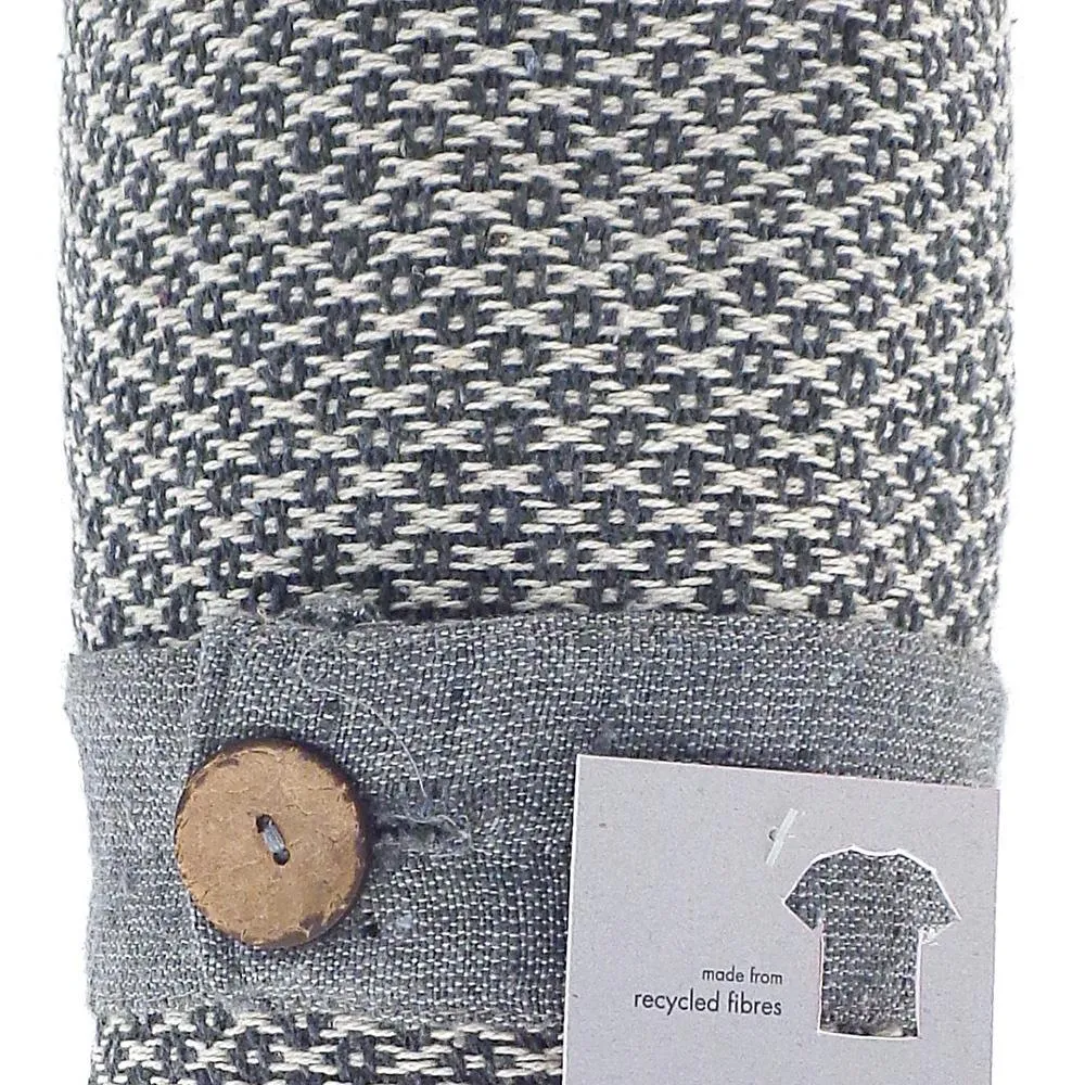 Ikon Recycled Cotton Throw - Grey