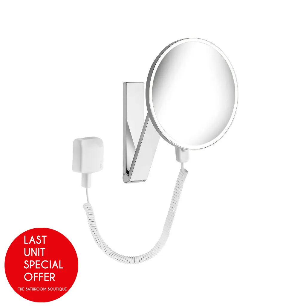 iLook Move 5x Led Make-Up Mirror - Wall Mount - 9" Brass/Polished Chrome - Last Unit Special Offer