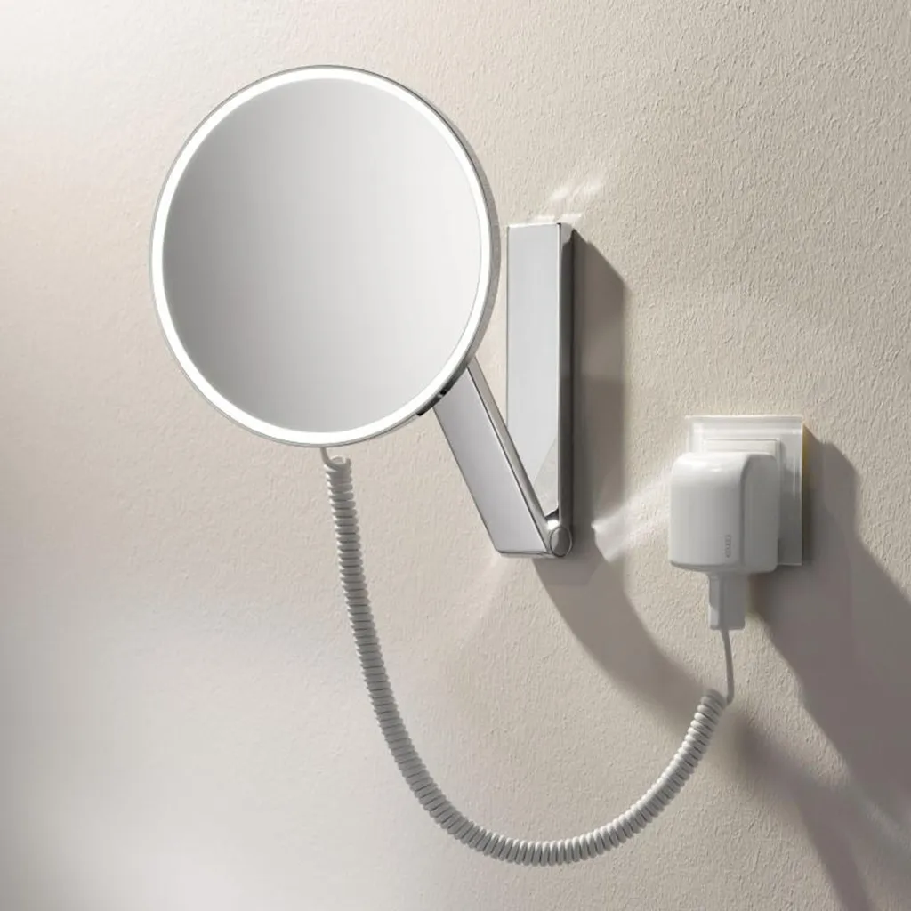 iLook Move 5x Led Make-Up Mirror - Wall Mount - 9" Brass/Polished Chrome - Last Unit Special Offer