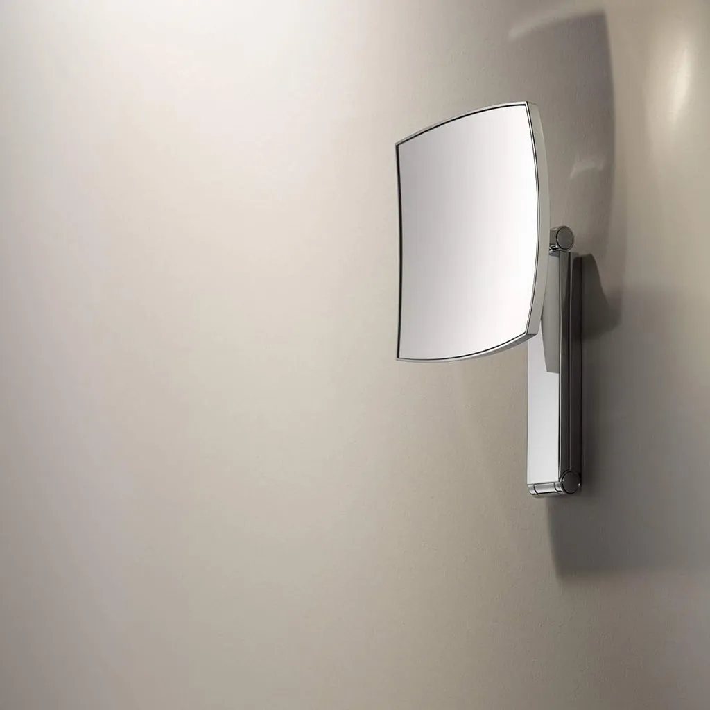iLook Move 5x Make-Up Mirror - Wall Mount - 8" Brass/Polished Chrome