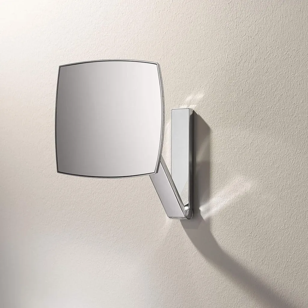 iLook Move 5x Make-Up Mirror - Wall Mount - 8" Brass/Polished Chrome