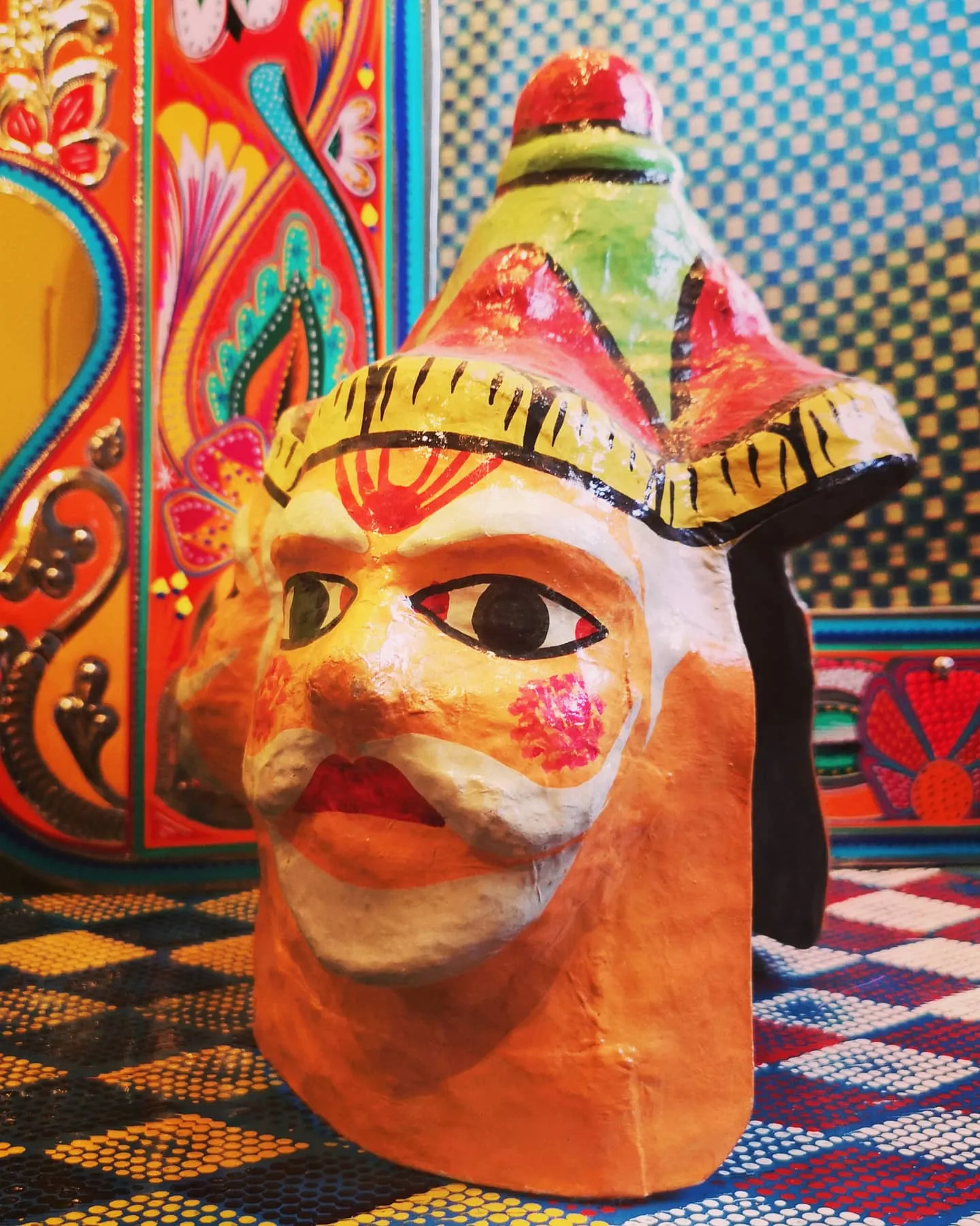 Indian paper mache masks