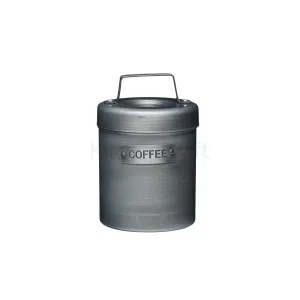Industrial Kitchen Vintage-Style Metal Coffee Canister