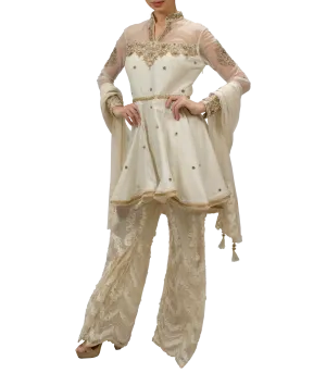 Ivory Peplum style