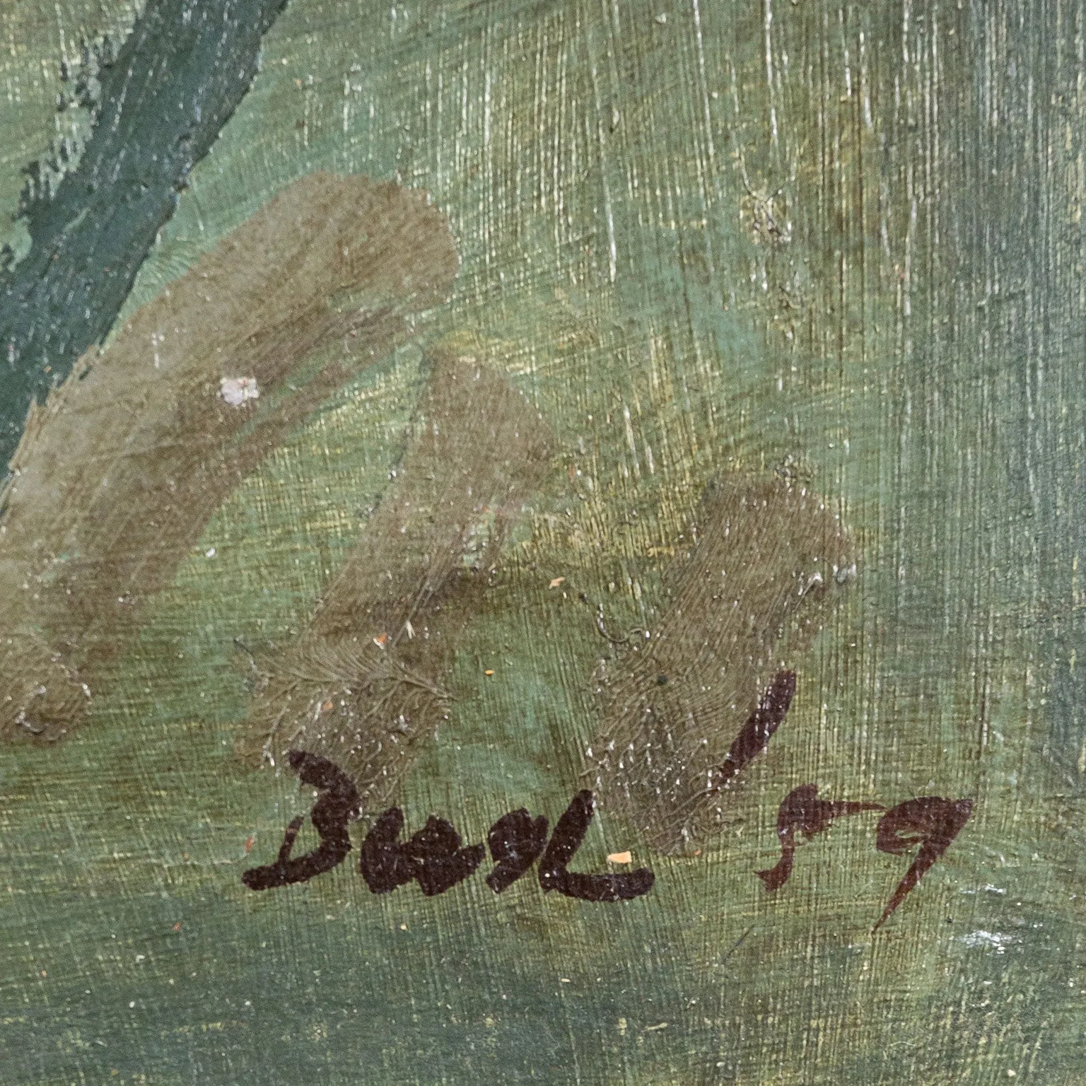 JACK BUSH "THE SEARCHER" OIL ON MASONITE, 1952