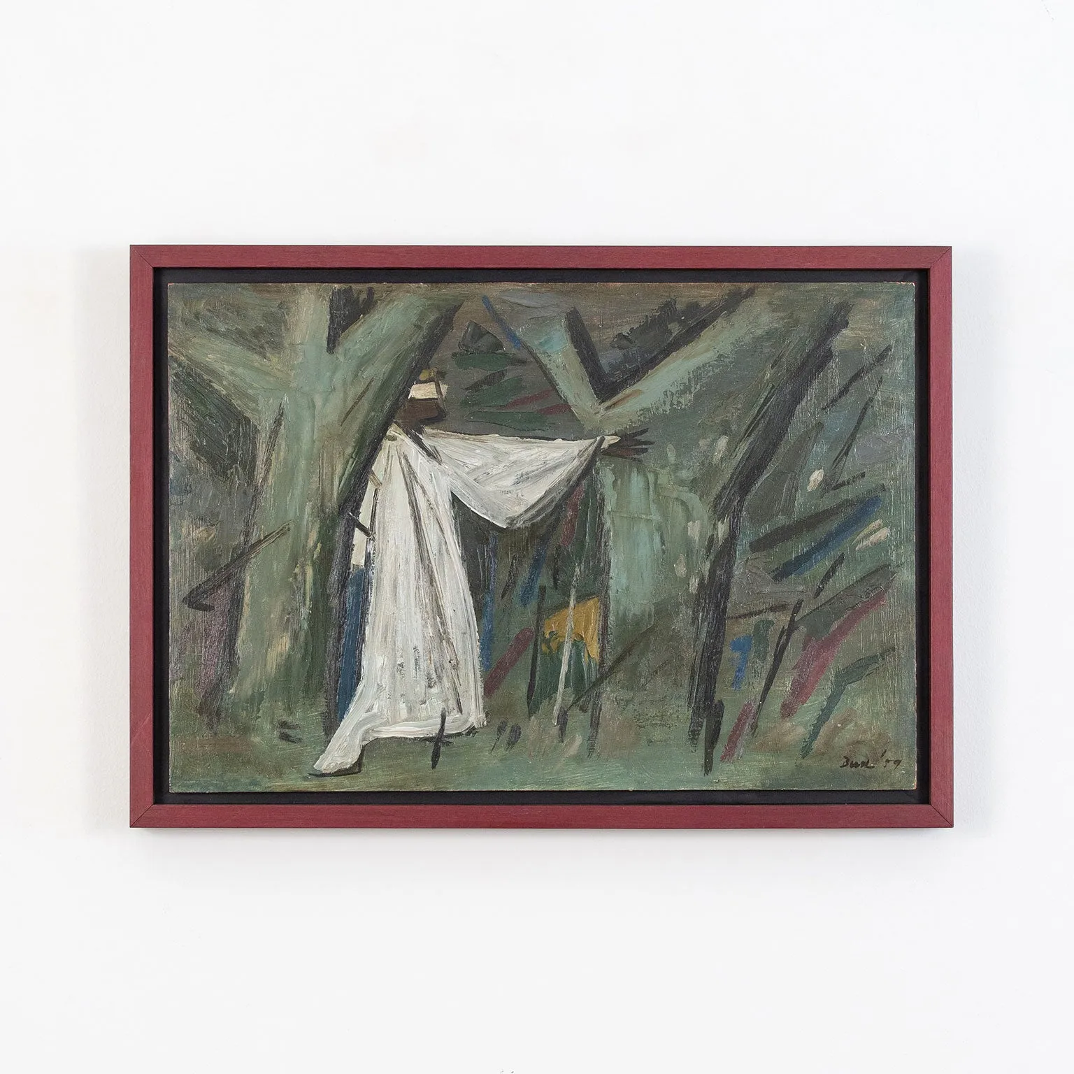 JACK BUSH "THE SEARCHER" OIL ON MASONITE, 1952