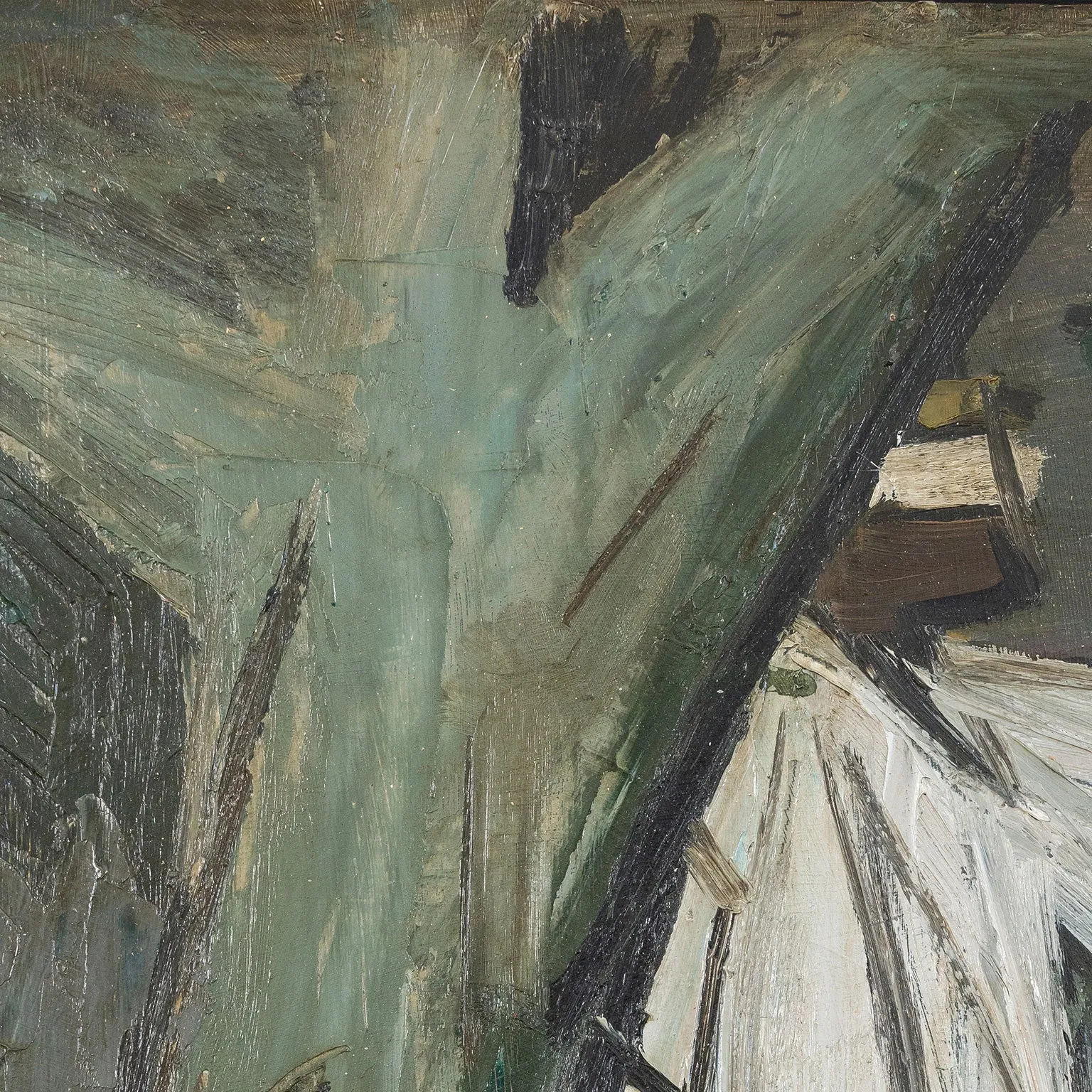JACK BUSH "THE SEARCHER" OIL ON MASONITE, 1952