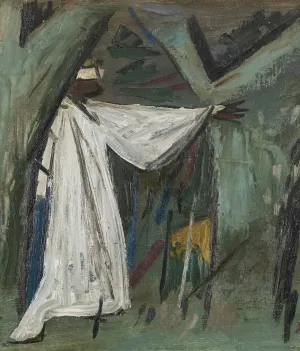 JACK BUSH "THE SEARCHER" OIL ON MASONITE, 1952